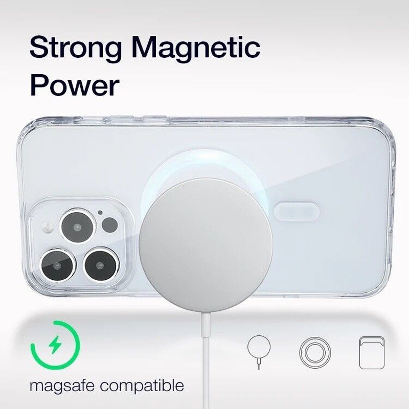 For Iphone 16 Pro Max 15 14 13 12 11 X Magsafe Magnetic Wireless Charging Case